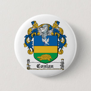 Conlan Family Crest 6 Cm Round Badge