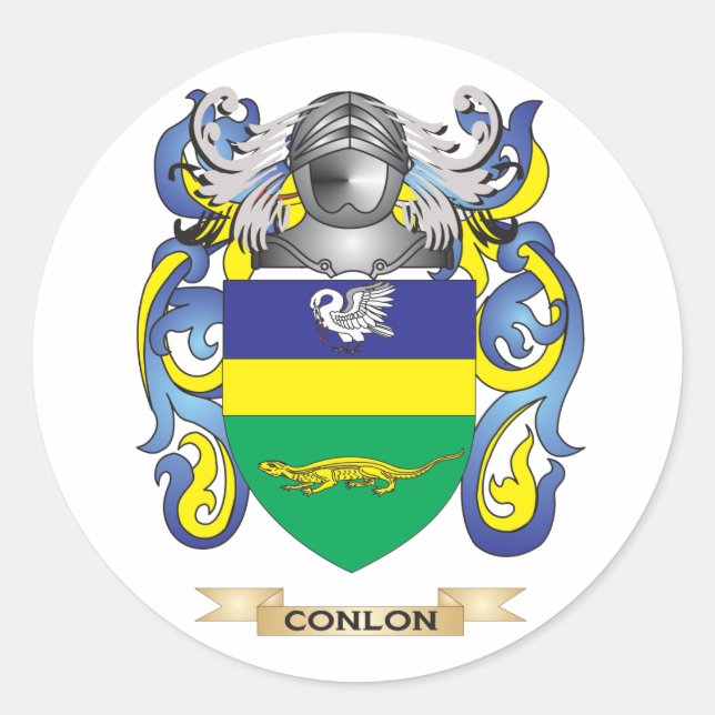 Conlon Coat of Arms Classic Round Sticker (Front)