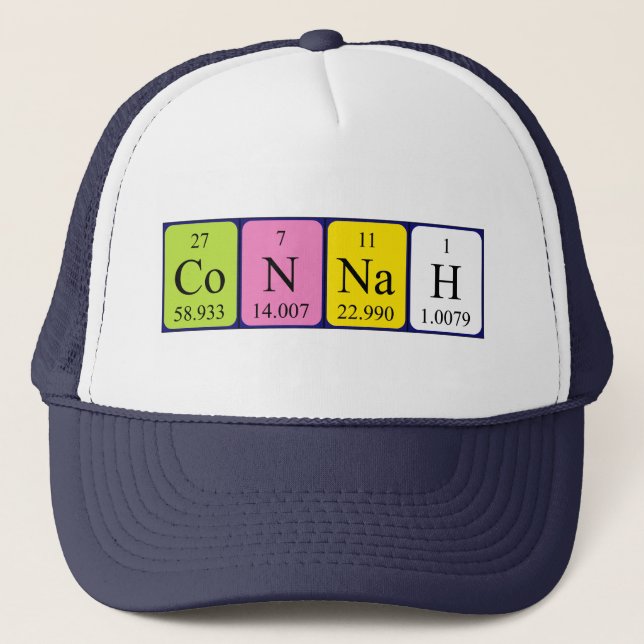 Connah periodic table name hat (Front)