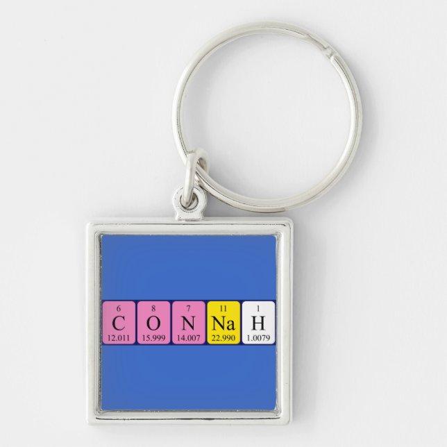 Connah periodic table name keyring (Front)
