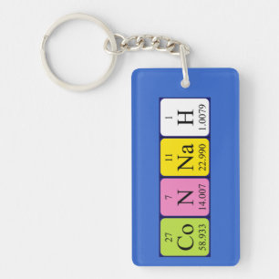 Connah periodic table name keyring