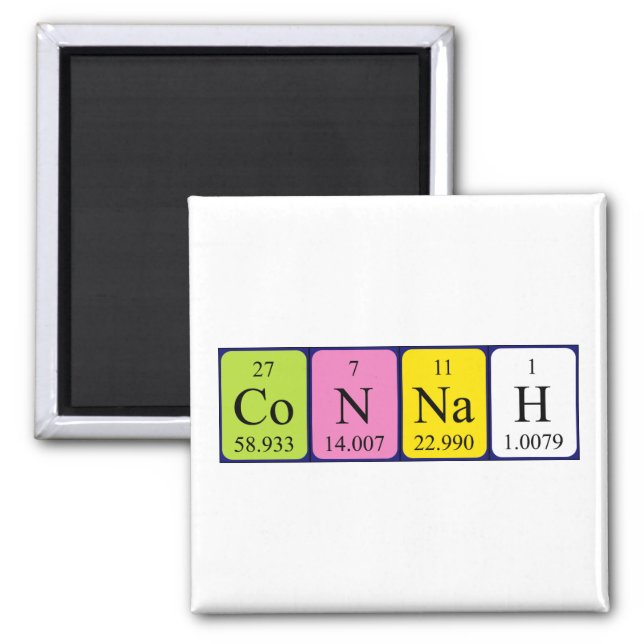 Connah periodic table name magnet (Front)
