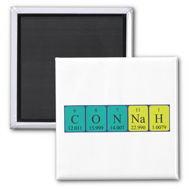 Connah periodic table name magnet (Front)