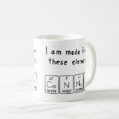 Connah periodic table name mug (Front Right)
