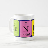 Connah periodic table name mug (Front Left)