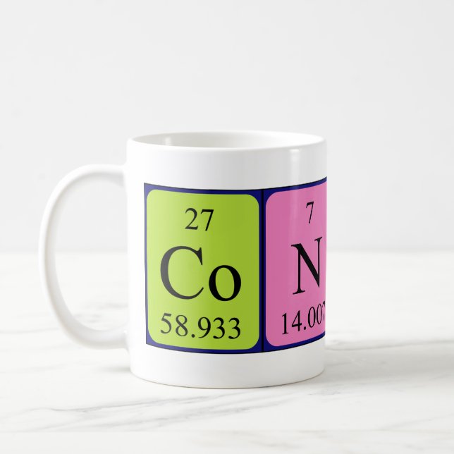 Connah periodic table name mug (Left)