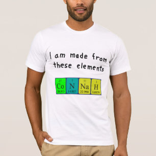 Connah periodic table name shirt
