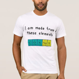 Connah periodic table name shirt