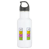 Connah periodic table name water bottle (Back)