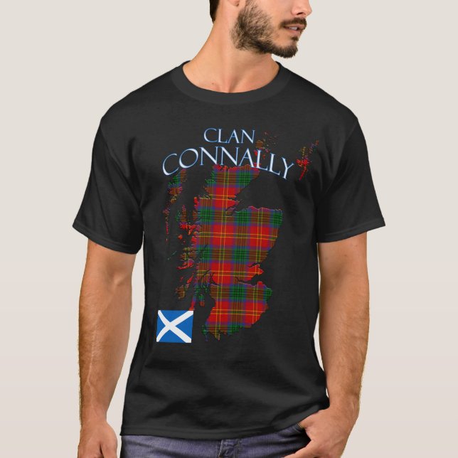 Connally Scottish Clan Tartan Scotland T-Shirt (Front)