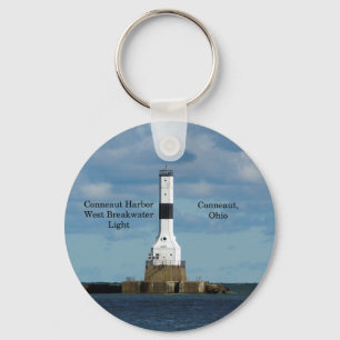 Conneaut Harbour West Bkw Light key chain