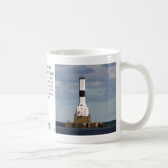 Conneaut Harbour West Breakwater Light mug (Right)