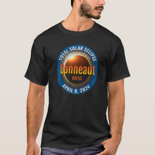 Conneaut Ohio OH Total Solar Eclipse 2024 3 T-Shirt