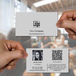 Connect Professionally Company Ambassador Grey Business Card
