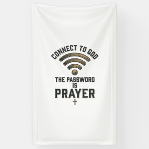Connect to God Prayer Christian Vector Design_1 Banner