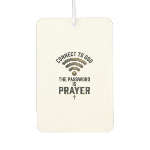 Connect to God Prayer Christian Vector Design_1 Car Air Freshener
