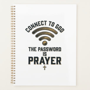 Connect to God Prayer Christian Vector Design_1 Planner