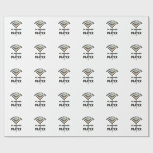 Connect to God Prayer Christian Vector Design_1 Wrapping Paper