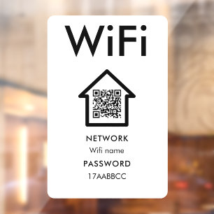 Connect To Wifi Scan To Connect Guest Room Window Cling