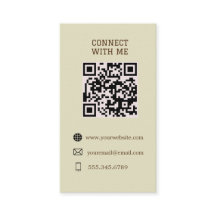 Connect with Me - Custom QR Code Card