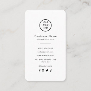 Connect With Us Black Instagram Facebook QR Code Business Card