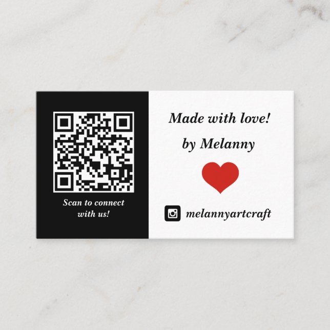 Connect with us business business card (Front)