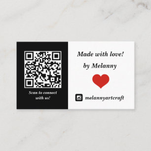 Connect with us business card