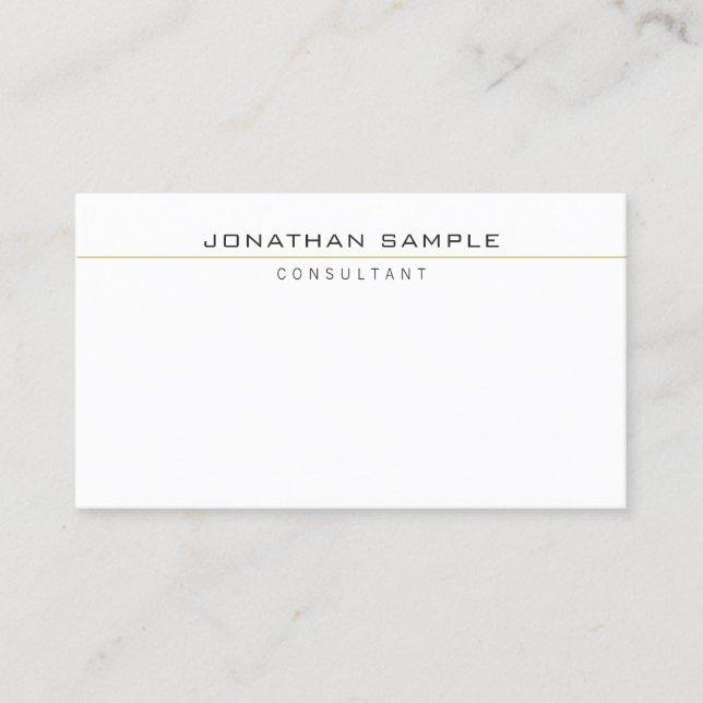 Connect With Us Elegant Modern Simple Business Card (Front)