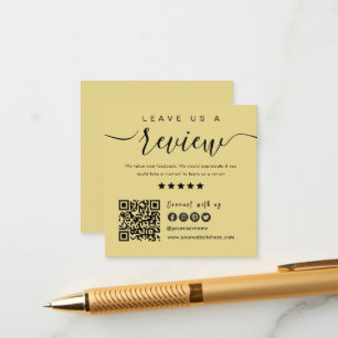 Connect With Us QR Code Leave Us A Review Modern Enclosure Card