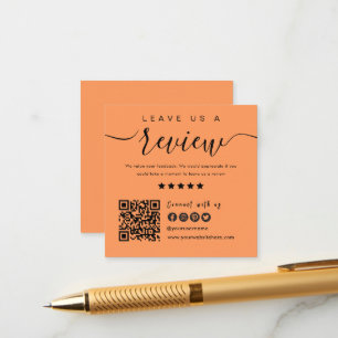 Connect With Us QR Code Leave Us A Review Modern Enclosure Card