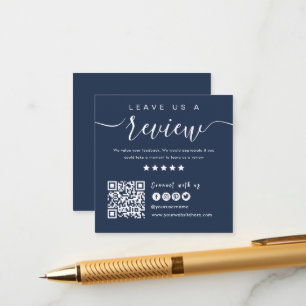 Connect With Us QR Code Leave Us A Review Modern Enclosure Card