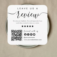 Connect With Us QR Code | Leave Us A Review Modern