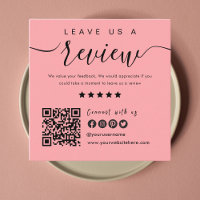 Connect With Us QR Code | Leave Us A Review Modern