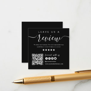 Connect With Us QR Code   Leave Us A Review Modern Enclosure Card