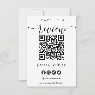 Connect With Us QR Code Leave Us A Review Script Invitation