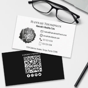Connect With Us   QR Code Simple Logo Modern Logo Business Card