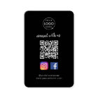 Connect with us | Social Media QR Code Black