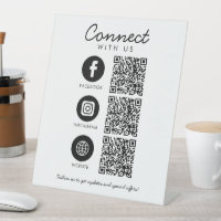 Connect with Us Social Media QR Code Business