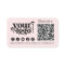 Connect with us Social Media QR Code Pink