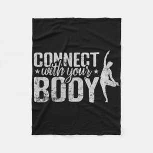 Connect With Your Body Comfort Colors Adult Heavyw Fleece Blanket