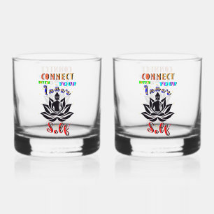 Connect With Your Inner Self Whiskey Glass