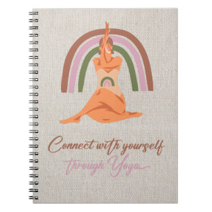Connect with yourself through yoga notebook