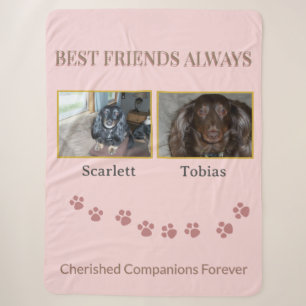 Connected by Pawprints Tribute Sherpa Blanket