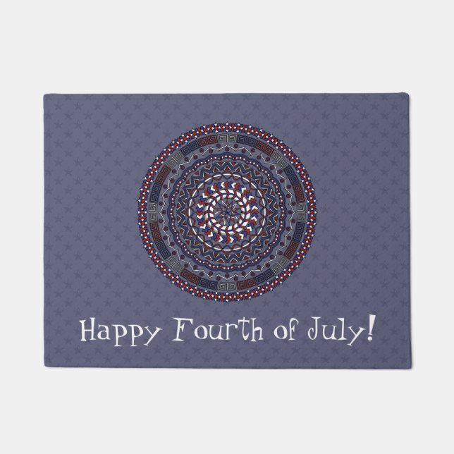 Connected Independence Day Doormat (Front)