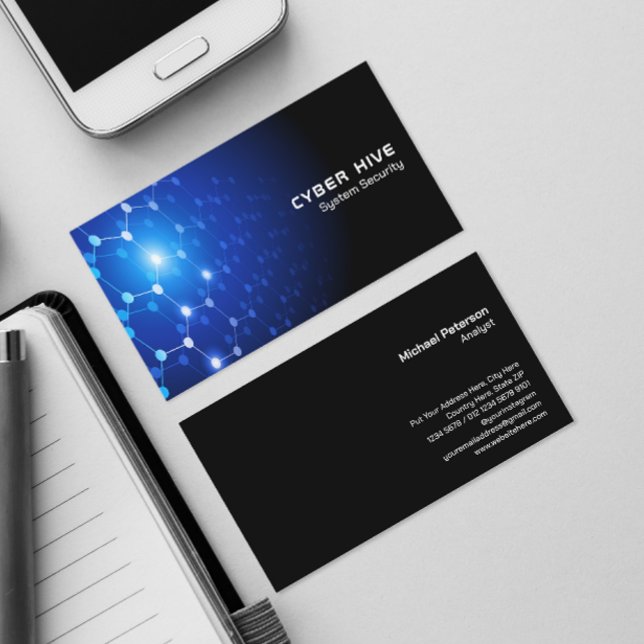 Connected Lines and Dots | Modern Futuristic Business Card (Creator Uploaded)