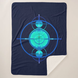 Connected Minds (Night Version) Sherpa Blanket