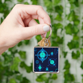 Connected Minds Pattern Key Ring