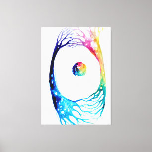Connected neurons canvas print