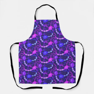 Connected Neurons Neon Purple Apron