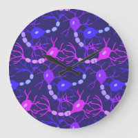 Connected Neurons Neon Purple